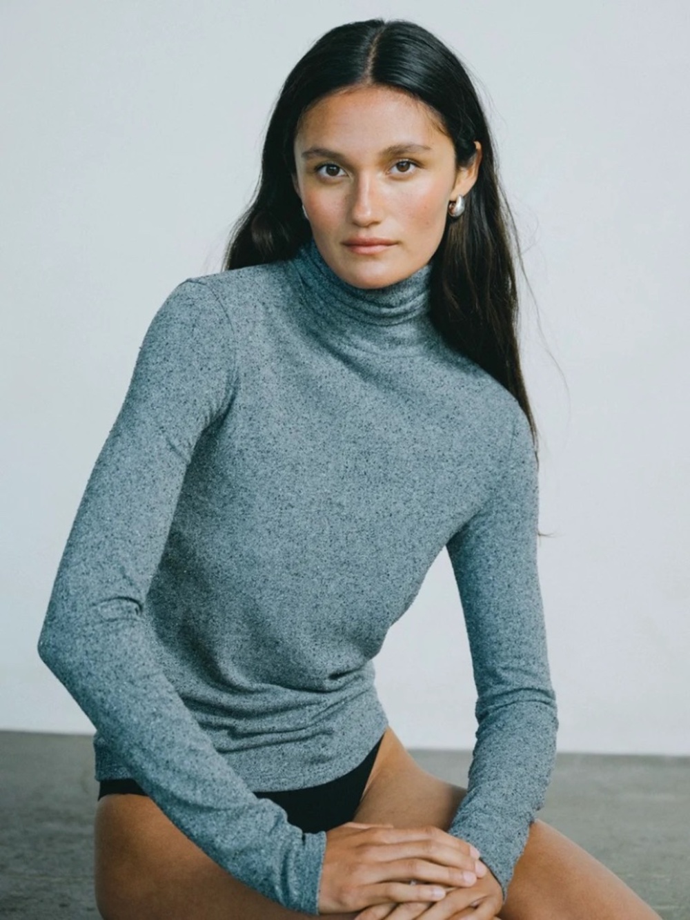 Ozma Marianne Turtleneck in Charcoal Heather
